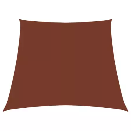 Parasole a Vela in Tela Oxford a Trapezio 3/4x3 m Terracotta