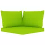 Set Divani da Giardino 6 pz con Cuscini Verde Brillante