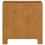 Fioriera con Gambe Grigia 32x30x33 cm Acciaio Corten